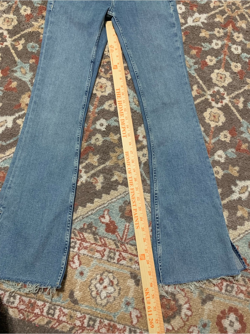Free People Level Up Slit Bootcut Denim Jeans New - Picture 12 of 13